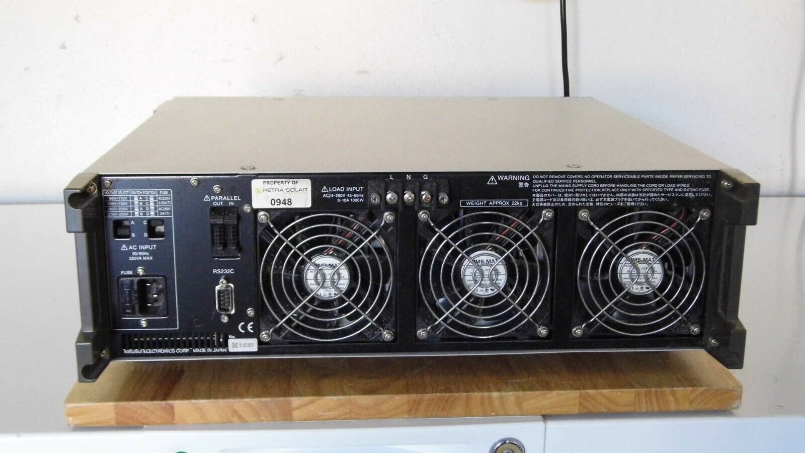 Kikusui PCZ1000A AC electronic load, 30 day warranty, 4 in stock. Kikusui PCZ1000A AC electronic load, 30 day warranty, 4 in stock.